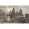 FERRARE : THE CASTLE OF FERRARA, ITALIE, gravure, stich