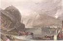 THE DRACHENFELLS, GRAVURE, PRINT, STICH, DEUTSCHLAND