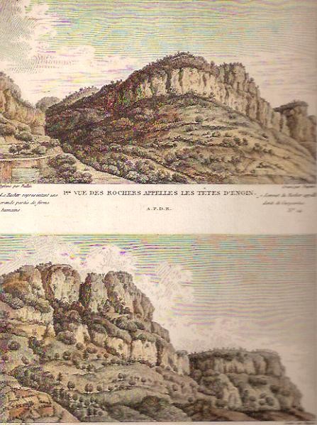 TÊTES D'ENGIN (1ère et 2ème vues des rochers appellés) TÊTES D'ENGIN (1ère et 2ème vues des rochers appellés)