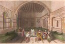 A TURKISH DIVAN, DAMASCUS, Syria, middle east, engraving, print,