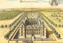 SCHLOF D'ANCY LE FRANC EN CHAMPAGNE, France, castle, engraving,