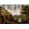 LAC DE NEMI, Italie, gravure ancienne, stich