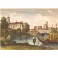 RIMINI NEAR ROME, Italie, gravure ancienne, stich