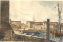 PORTO-TORRES, Sardinia, Italy, old print, engraving, plate