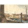 PORTO-TORRES, Sardaigne, Italie, gravure ancienne, stich