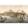 CAGLIARI, Sardaigne, Italie, gravure ancienne, stich