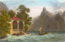 TELL'S CHAPEL, Lake of Uri, switerland, old print, plate