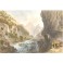 SIMPLON, VAL VEDRO, Switzerland, old print, mountan, engraving,