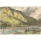 FELSBERG & LE MT CALANDA, Switzerland, old print, engraving, pla