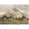 PHILIPPINES : LE MAYON, gravure ancienne, stich, volcan