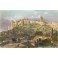 CASTLE OF CHINON, France, Indre et Loire, old print, engraving,