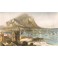 SICILE, : MONTE PELLEGRINO, PALERME, Italie, gravure ancienne, s