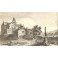 VUE DE L'ÉGLISE ET DU VILLAGE DE ST AUBIN, Engraving 18th, old p