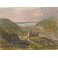 LILLEBONNE, France, Normandy, Turner, engraving, old print, plat