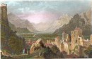 RUINS OF THE EPISCOPAL PALACE, SION (Canton Valais), Suisse, gra