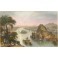 SCENE AT COLGONC ON THE GANGES, Indes, Asie, gravures anciennes,