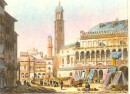 PADOUE, Place Salone, Italy, Padua, Italien, engraving, plates,