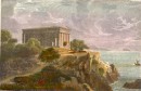 PLATON SUR LE CAP SUNIUM, Greece, old print, engraving, plates