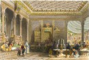 INTERIOR OF A TURKISH CAFFINET, Constantinople, Turquie, gravure