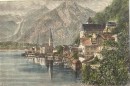 HALLSTATT ET SON LAC, Austria, osterreich, engraving, plate, pri