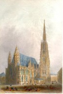 ST STEPHEN'S CHURCH, VIENNA, Austria, Osterreich, Wien, engravin