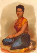 JEUNE FEMME DU CAMBODGE, Cambodia, print, plate, engraving, kost