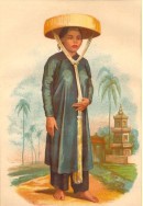 JEUNE FILLE ANNAMITE (Cochinchine), Cambodge, gravure, estampe,