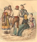 EUROPE : Jeune fille de Kiew, paysan Russe, paysan Norwegien, Ec