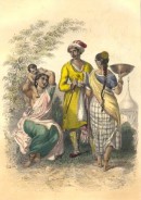 INDIENS, FEMME BRAMINE : Costumes d'Asie, gravures anciennes, es