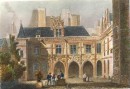 HÔTEL CLUNY : France, Paris, engraving, print, plates