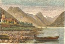 NORWAY : LE FJERLNFJORD, Norwegen, Norge, engraving, print, plat