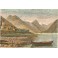 NORVÈGE : LE FJERLNFJORD, gravure, estampe, stich, Fjoaerlandfjo