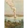 SALVADOR : VOLCAN D'ILOPANGO, gravure, estampe, stich, amérique
