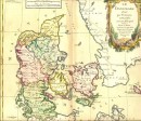 DENMARK, map, karte, plates, print,