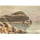 LAC DE COMO, Villa Serbelloni, Italia, engraving, print, plate