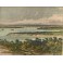 AUSTRALIE : VUE GÉNÉRALE DE SYDNEY, Gravure ancienne, estampe, s