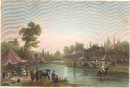 THE RIVER BARADA, THE ANCIENT PHARPAR, Syrie, gravure, estampe,