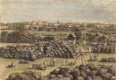 BOMBAY, le marché au coton, Indes, gravure ancienne, estampe, st