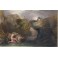 APOLLO KILLING THE PYTHON :  Turner, gravure ancienne, estampe,