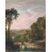 CROSSING THE BROOK : Turner, gravure ancienne, estampe, stiche