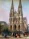 ÉGLISE STE CLOTILDE : Francia, France, Paris, church, lithograph