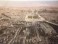 PARIS EN 1860 Vue à vol d'oiseau du dessus du rond-point des Champs-Elysées