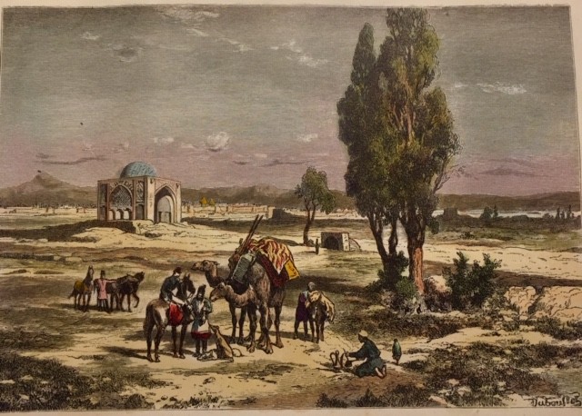 TEHERAN, Persia, engraving, print, plate