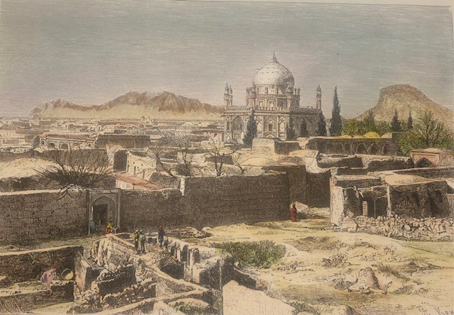 KANDAHAR, tombe d'Ahmed Chah - vue prise de la citadelle