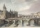 LE PONT AU CHANGE, Paris, France, Frankreich, old print, engravi