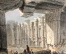 LIBAN : INTERIOR OF THE CREAT TEMPLE AT BALBEC